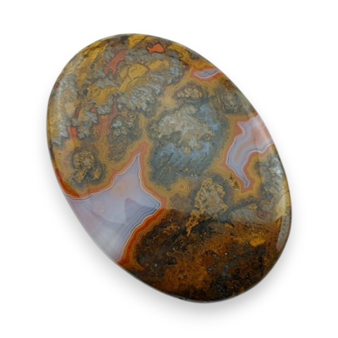 Seam agate cabochon 43x31 mm no 20