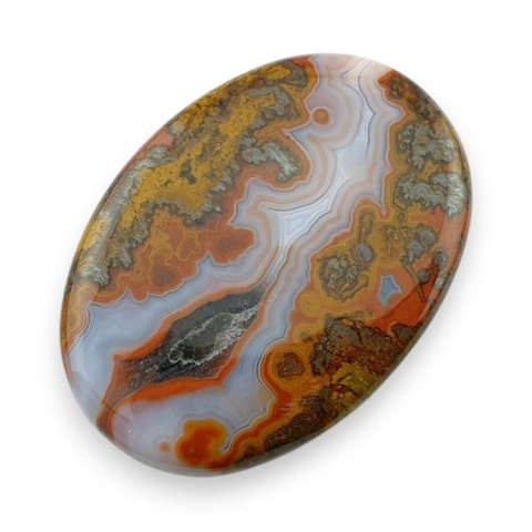 Agat seam kaboszon 44x32 mm nr 1