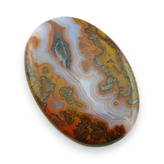 Agat seam kaboszon 44x32 mm nr 1