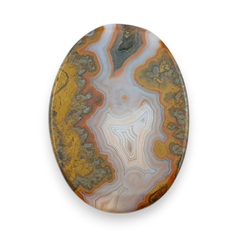 Agat seam kaboszon 44x32 mm nr 1