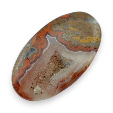 Seam agate cabochon 48x27 mm no 28