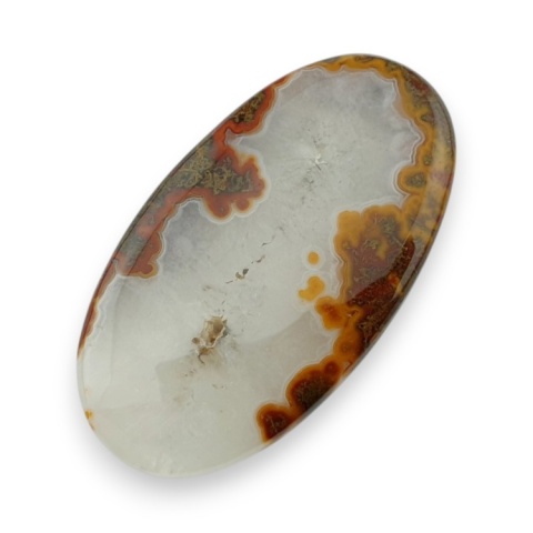 Agat seam kaboszon 50x27 mm nr 6