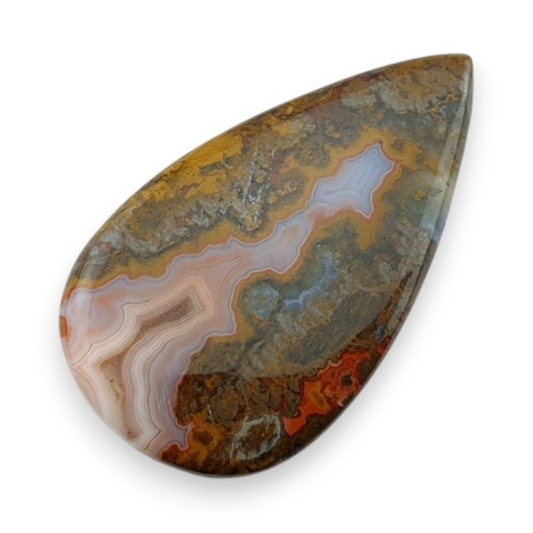 Seam agate cabochon 54x31 mm no 5