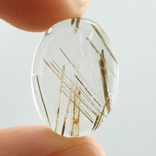 Kwarc z rutylem kaboszon 23x17 mm nr 152