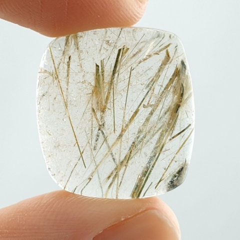 Kwarc z rutylem kaboszon 23x21 mm nr 167