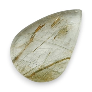 Kwarc z rutylem kaboszon 25x17 mm nr 156