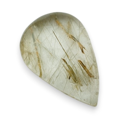 Kwarc z rutylem kaboszon 25x17 mm nr 156