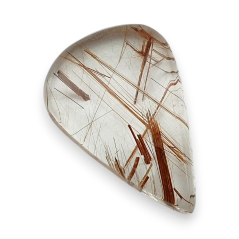 Kwarc z rutylem kaboszon 25x17 mm nr 170