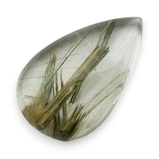 Kwarc z rutylem kaboszon 27x17 mm nr 175