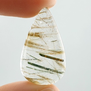 Kwarc z rutylem kaboszon 29x17 mm nr 153