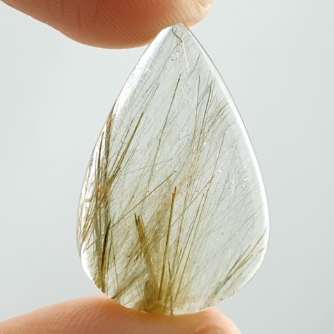 Kwarc z rutylem kaboszon 29x19 mm nr 131