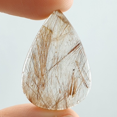 Kwarc z rutylem kaboszon 31x22 mm nr 168