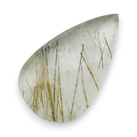Quartz with rutile cabochon 33x19 mm no 134
