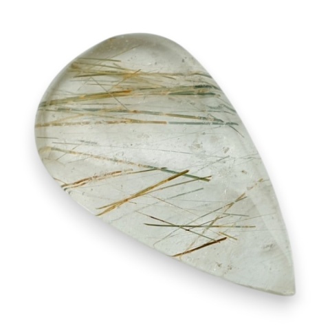 Quartz with rutile cabochon 33x19 mm no 134