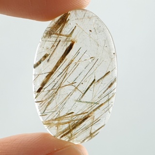 Kwarc z rutylem kaboszon 33x20 mm nr 118