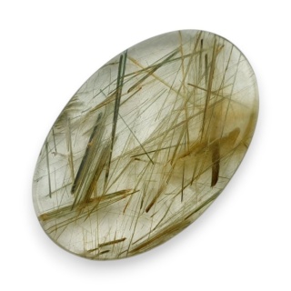 Kwarc z rutylem kaboszon 33x21 mm nr 140