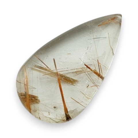 Kwarc z rutylem kaboszon 35x20 mm nr 159