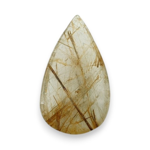 Quartz with rutile cabochon 36x20 mm no 116