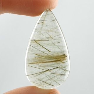 Kwarc z rutylem kaboszon 38x21 mm nr 164