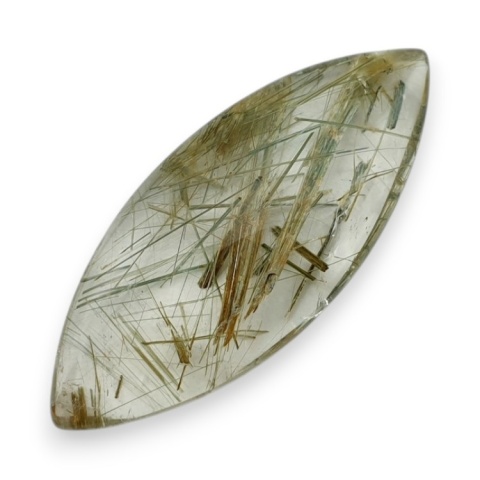 Kwarc z rutylem kaboszon 43x18 mm nr 123