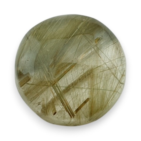 Quartz with rutile cabochon fi 18x mm no 162