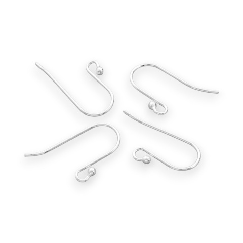 Bigle z kulką srebro 925 22x12 mm 2 szt