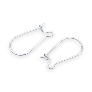 Bigle zamknięte srebro 925 20x10 mm 2 szt