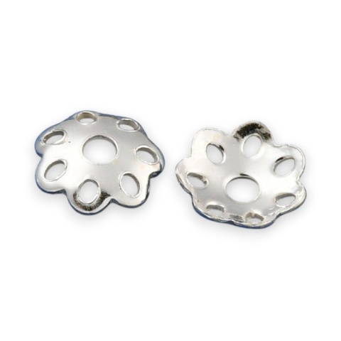 Czapeczki do koralików srebro 925 5x1,2 mm 4 szt