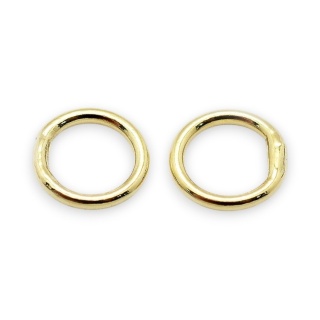 Ogniwo lutowane srebro 925 4x0,7 mm 4 szt pozłacane