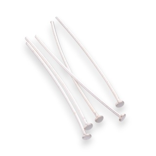 Szpilki gwoździe srebro 925 30x0,7 mm 4 szt