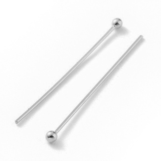 Szpilki z kulką srebro 925 15x0,6 mm 4 szt