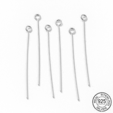 Szpilki z oczkiem srebro 925 20x0,6 mm 4 szt
