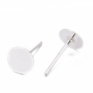 925 silver studs 6 mm 2 pcs