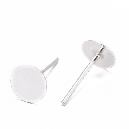 925 silver studs 6 mm 2 pcs