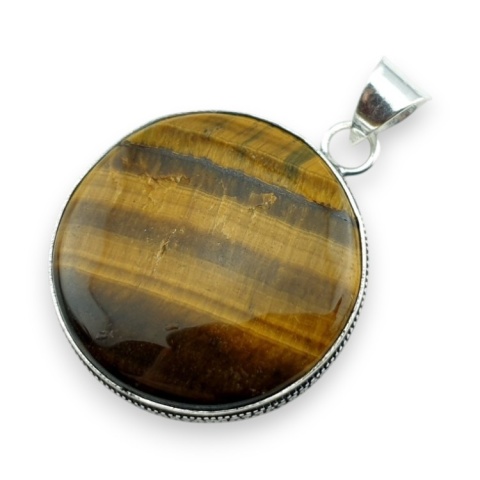 Tiger's eye pendant fi 31 mm no 70