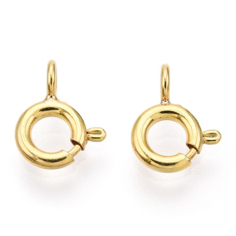 925 silver federing clasp 5.5 mm 1 pc gold plated