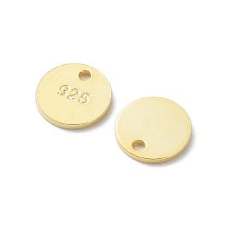 Zawieszka okrągła srebro 925 6 mm 1 szt pozłacana