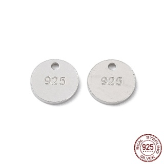 Round pendant silver 925 6 mm 1 pc