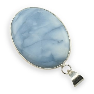 Opal niebieski zawieszka 39x30 mm nr 116