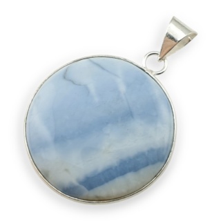 Opal niebieski zawieszka fi 31 mm nr 125