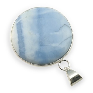 Opal niebieski zawieszka fi 31 mm nr 125