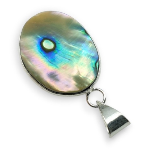 Paua abalone pendant 24x18 mm no 267