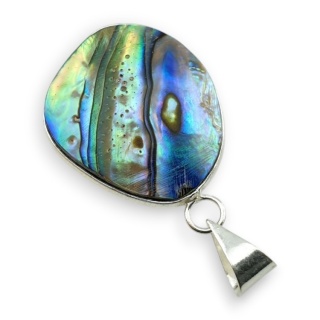 Paua abalone zawieszka 26x21 mm nr 266
