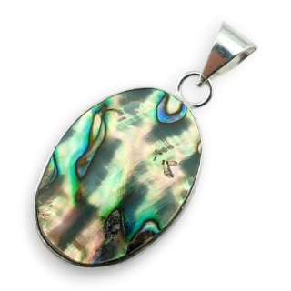 Paua abalone zawieszka 27x19 mm nr 265