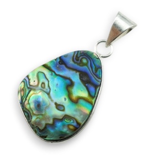 Paua abalone zawieszka 27x20 mm nr 264
