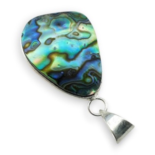 Paua abalone zawieszka 27x20 mm nr 264