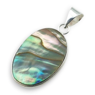 Paua abalone zawieszka 28x20 mm nr 259