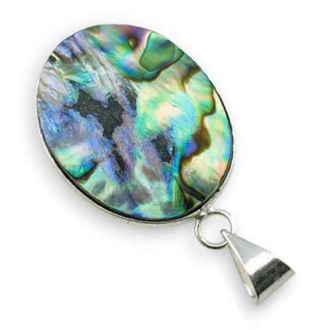 Paua abalone zawieszka 28x23 mm nr 230