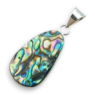 Paua abalone zawieszka 29x17 mm nr 221