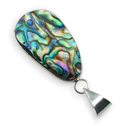 Paua abalone pendant 29x17 mm no 221